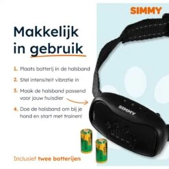 Simmy Anti Blafband - Diervriendelijke Opvoedingshalsband - Zwart En Blauw - Diervriendelijk - Zonder Schok - Anti Blaf Band Voor Grote En Kleine Honden -Hondenproducten 1200x1200 709
