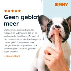 Simmy Anti Blafband - Diervriendelijke Opvoedingshalsband - Zwart En Blauw - Diervriendelijk - Zonder Schok - Anti Blaf Band Voor Grote En Kleine Honden -Hondenproducten 1200x1200 713