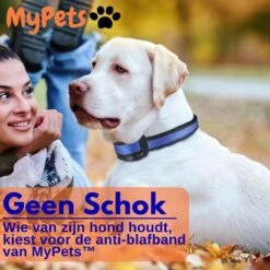 MyPets™ Anti-blafband - Anti Blaf Apparaat - Voor Kleine Honden En Grote Honden - Diervriendelijk - Opvoedingshalsband - Trainingshalsband - 2022/2023 Versie - Inclusief Batterijen -Hondenproducten 1200x1200 758