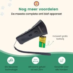 Dierboel Professionele Anti Blaf Apparaat 2022 - Diervriendelijke Ultrasoon Anti Blaf Apparaat - Voor Het Trainen Van Kleine & Grote Honden - Zonder Schok -Hondenproducten 1200x1200 764