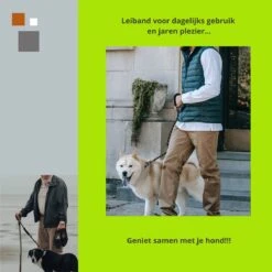 1FORME Hondenriem 15-25kg - Sliplijn Hond REFLECTEREND 2m, 1cm Ø - Jachtlijn 2 Ergonomische Handvaten - Dubbel Stop -Hondenproducten 1200x1200 78