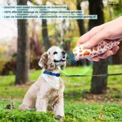 Merkloos LotaHome - Anti Blaf Apparaat - Hondentrainer Voor Binnen En Buiten - Bereik Tot 15 Meter - Diervriendelijk - Zonder Schok - Ultrasone - Voor Alle Honden - Inclusief Clicker -Hondenproducten 1200x1200 784