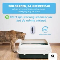 Vulpes Pets® Kattenbak Geurverdrijver PRO - Ozon En Negatieve Ionen Functie - Infraroodsensor - Oplaadbaar - Geurverwijderaar - Air Eliminator - Wit -Hondenproducten 1200x1200 795