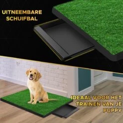 Toivo HondenToilet Kunstgras - Zwart - Geurafstotend - 62 X 49 X 6.6 CM - Honden Wc Outdoor - Zindelijkheidstraining Hond - Puppy Pads - Dierentoilet -Hondenproducten 1200x1200 825