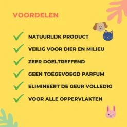 Urine Odour & Stain Remover - Urinegeur Verwijderen - Urine Vlekken Verwijderen - Natuurlijk En Veilig - Geurverwijderaar - Vlekkenverwijderaar - Weg Met Nare Geurtjes - Hond - Kat - 1 Liter -Hondenproducten 1200x1200 850