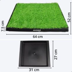 AWEMOZ Hondentoilet Kunstgras - Met 2 Matten En Opvangbak - 64x52x7,5cm - Puppy Pads - Zindelijkheidstraining Hond - Training Pads - Indoor / Outdoor Honden Toilet 12 AWEMOZ Hondentoilet Kunstgras - Met 2 Matten En Opvangbak - 64x52x7,5cm - Puppy Pads - Zindelijkheidstraining Hond - Training Pads - Indoor / Outdoor Honden Toilet -Hondenproducten 1200x1200 859