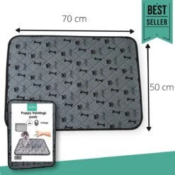 Jooba Puppy Training Pads - Wasbare Puppy Pads 2 Stuks - Hondentoilet - 70x50cm - Puppy -Hondenproducten 1200x1200 871