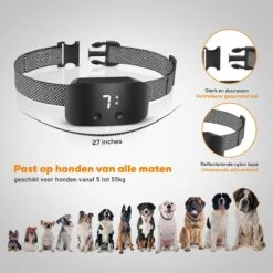 Salvano Anti Blafband - Blafband Voor Honden - Opvoedingshalsbanden - Voor Kleine En Grote Honden - Anti Blafband Zonder Schok- Oplaadbaar - Anti Blaf Apparaat - Blafband - Diervriendelijk -Hondenproducten 1200x1200 904