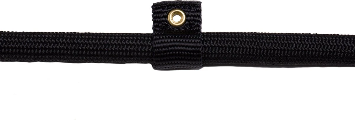 Rebel Petz - Honden Trainingslijn Met Halsband - Taupe, Zwart, Groen & Oranje - Maat Small Of Large - Kleur: Zwart, Maat: Large 7 Rebel Petz - Honden Trainingslijn Met Halsband - Taupe, Zwart, Groen & Oranje - Maat Small Of Large - Kleur: Zwart, Maat: Large - Afbeelding 5