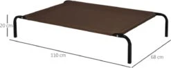 Hondenbed - Hondenstretcher - Honden Ligbed - Inclusief 2 Overtrekhoezen - XL - 110x68cm - Grijs En Koffie -Hondenproducten 1200x476 3