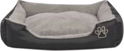 VidaXL Hondenbed Met Gewatteerd Kussen Maat S Zwart -Hondenproducten 1200x500 1