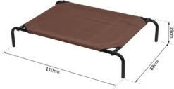 PawHut Hondenstretcher XL 110x68x19 Cm. Bruin / Grijs -Hondenproducten 1200x619