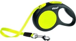 Flexi New Classic - Hondenriem Incl. Neon Band - Geel - S - 5 M - (<12 Kg) -Hondenproducten 1200x651