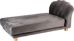 Maxxpro Katten- En Hondenbank - Grijs - Verhoogd Met Houten Poten - Fluweel Materiaal - 90 X 44 X 34 Cm - Huisdieren Tot 80 KG -Hondenproducten 1200x671 3