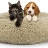 Behave Donut Hondenmand - Hondenkussen - Hondenbed - Kattenmand - Fluffy - Donut - 50cm - Beige -Hondenproducten 1200x681 3