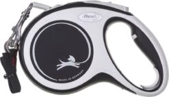 Flexi Rollijn New Comfort Tape M 5 M - Hondenriem - Zwart&Lichtgrijs -Hondenproducten 1200x692