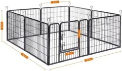 Hoppa! Hondenhekje - Puppyren - 160x160 Cm - 8 Delen Van 80 X 60 Cm - Vierkant, Rechthoek Of Achthoek Naar Keuze - Zwart 12 Hoppa! Hondenhekje - Puppyren - 160x160 Cm - 8 Delen Van 80 X 60 Cm - Vierkant, Rechthoek Of Achthoek Naar Keuze - Zwart -Hondenproducten 1200x701 2