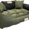 KingDog - Honden- En Kattenbed Met Twee Kussen - Wasbaar - Binnenmaat: 130x100m/ Buitenmaat: 145x115cm- Groen -Hondenproducten 1200x709 2