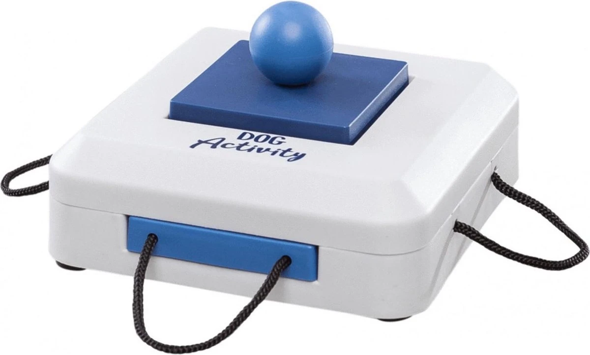 Trixie Dogtoy Dog Activity Strategy Game Gamble Box - Piepend Speelgoed - 15cm X 15cm X 9cm - Zwart/rood/oranje 3 Trixie Dogtoy Dog Activity Strategy Game Gamble Box - Piepend Speelgoed - 15cm X 15cm X 9cm - Zwart/rood/oranje