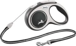 Flexi Rollijn New Comfort Tape L 8 M - Hondenriem - Zwart&Lichtgrijs -Hondenproducten 1200x730 2