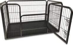 MaxxPet Puppyren - Hondenbench - Puppykennel - Hondenren - 125 X 78 X 80 Cm - Zwart -Hondenproducten 1200x735 1