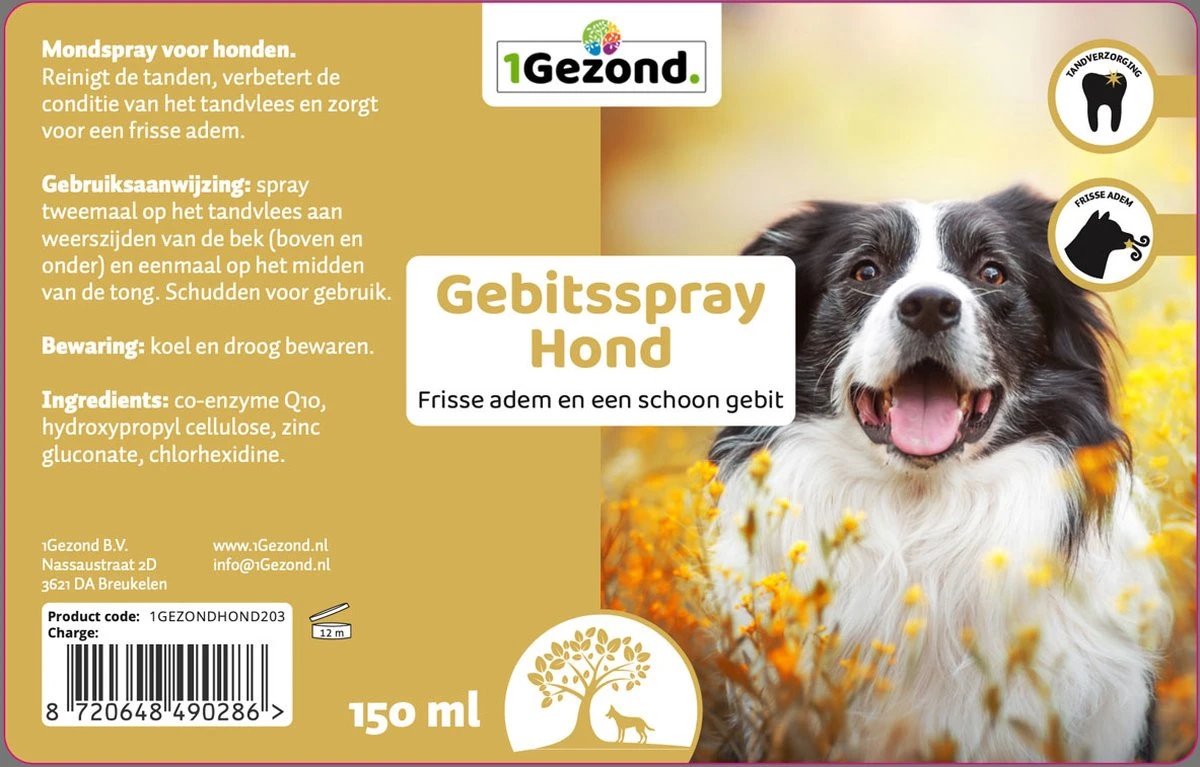 Gebitsspray Voor Honden 150 Ml 4 Gebitsspray Voor Honden 150 Ml - Afbeelding 2