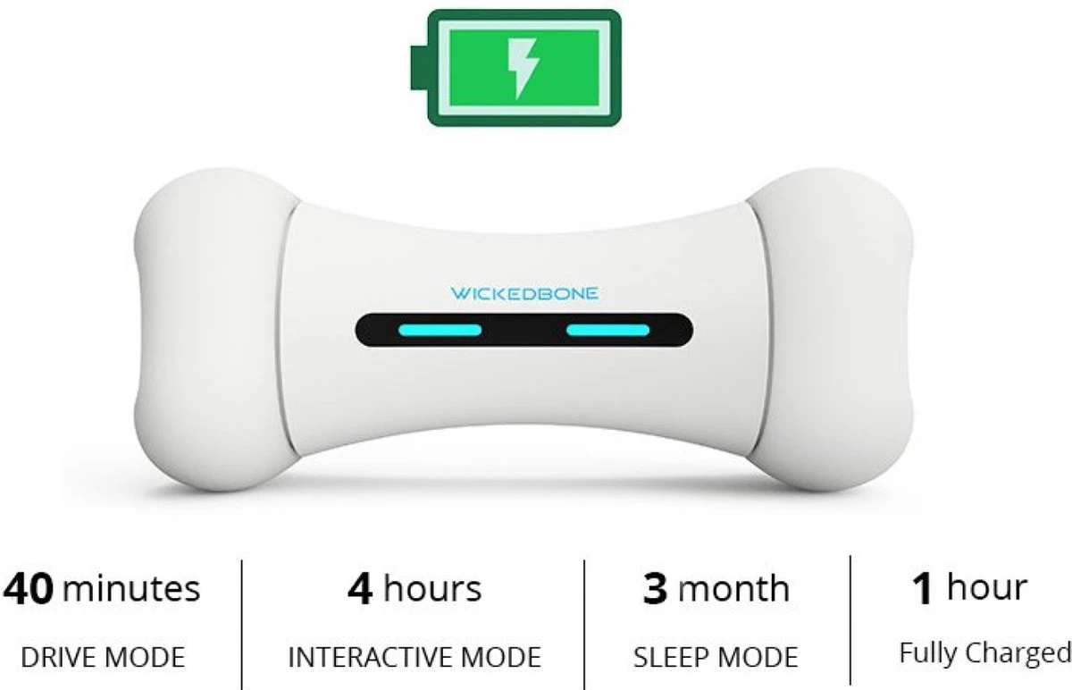 Wickedbone - Automatisch, Interactief En Intelligent Speelgoed Voor Honden - App & Bluetooth Bestuurbaar - USB Oplaadbaar 7 Wickedbone - Automatisch, Interactief En Intelligent Speelgoed Voor Honden - App & Bluetooth Bestuurbaar - USB Oplaadbaar - Afbeelding 5