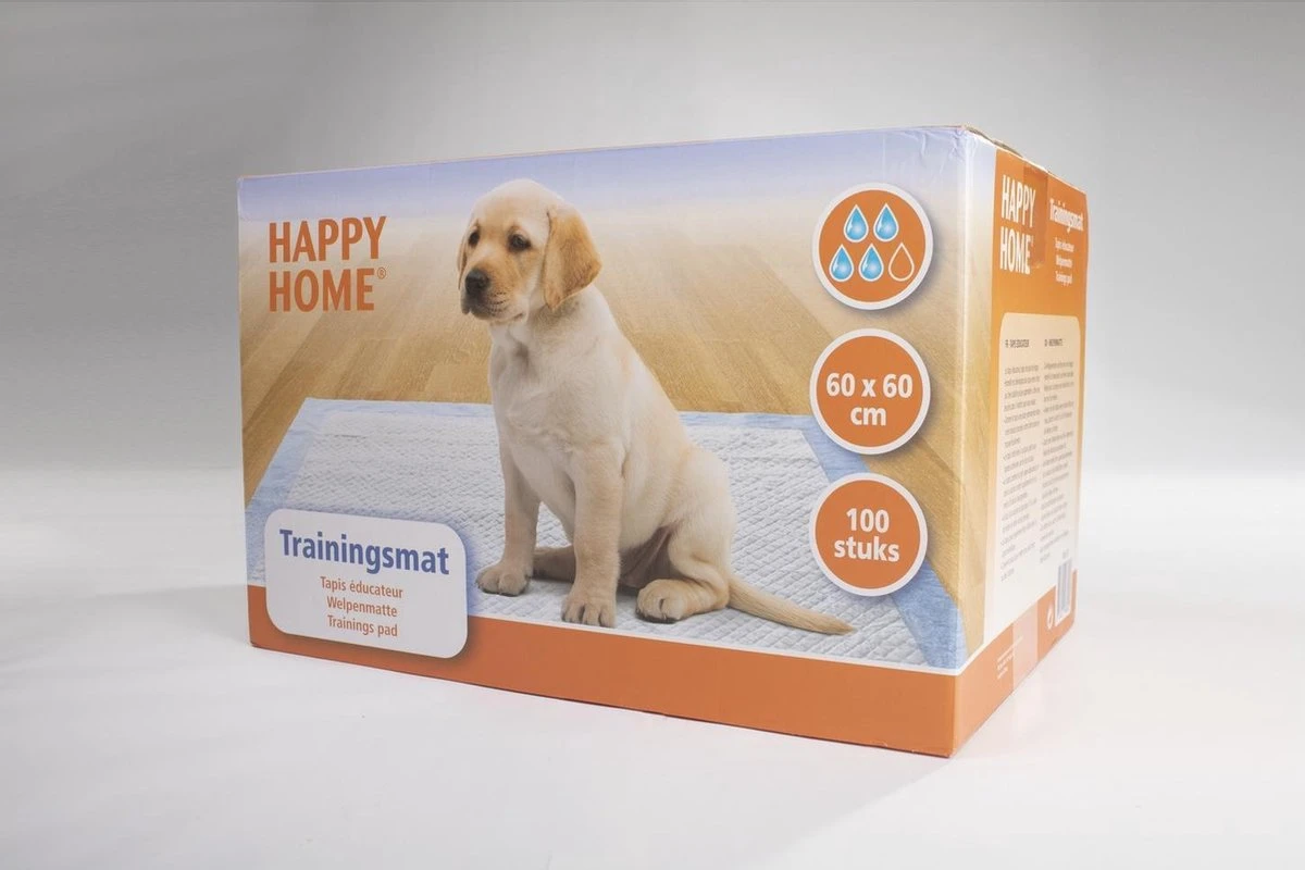 Happy Home Trainingsmat - Zindelijkstraining - 100 Stuks - 60X60 Cm 4 Happy Home Trainingsmat - Zindelijkstraining - 100 Stuks - 60X60 Cm - Afbeelding 2