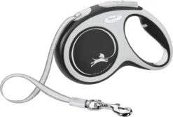 Flexi Rollijn New Comfort Tape M 5 M - Hondenriem - Zwart&Lichtgrijs -Hondenproducten 1200x813