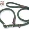 Sliplijn Met Stop - 1.2 Meter - Groen - Verstevigd - Roestvrij Staal - Verstelbaar - Hondenriem - Trainingslijn Voor Honden - Touw - Touwlijn - Lijn - Made In Portugal -Hondenproducten 1200x814