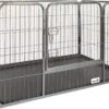 MaxxPet Puppyren - Hondenbench - Puppykennel - Hondenren - 125 X 78 X 80 Cm - Zwart 1 MaxxPet Puppyren - Hondenbench - Puppykennel - Hondenren - 125 X 78 X 80 Cm - Zwart -Hondenproducten 1200x826 2