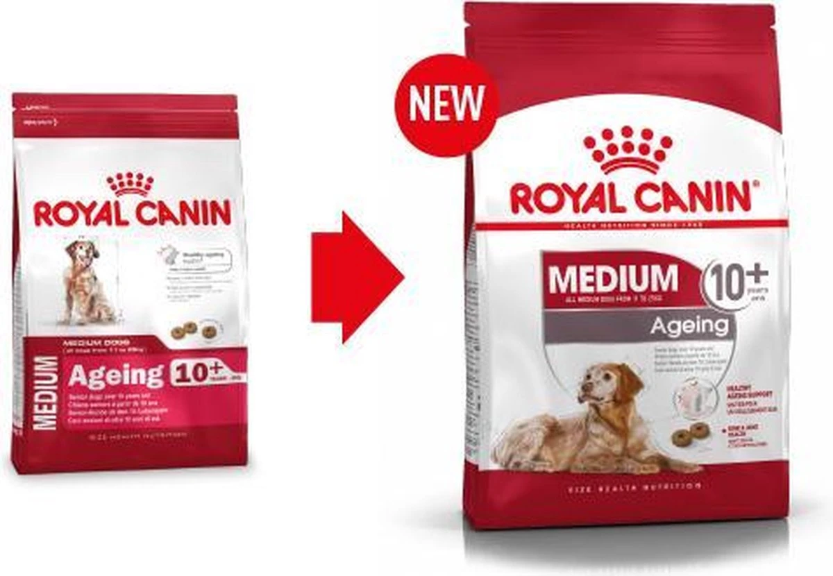 Royal Canin Medium Ageing 10+ - Hondenvoer - 15 Kg 8 Royal Canin Medium Ageing 10+ - Hondenvoer - 15 Kg - Afbeelding 6