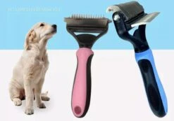 Merkloos Hondenborstel - Hondenkam 2-1 Met Vlooienkam - Klittenvrij Ondervacht - Ontwarringskam -Hondenproducten 1200x840