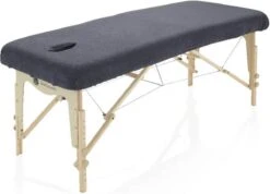 Hoeslaken Massagetafel Grijs- Extra Dik - Badstof Stretch - Met Uitsparing -Hondenproducten 1200x866