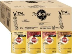 Pedigree Natvoer Mixed Selection 84 X 100 G. Kip, Runds, Kalkoen En Lams - Hondenvoeding -Compleet Nat Hondenvoer. -Hondenproducten 1200x887 1