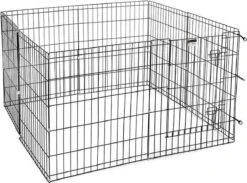 Topmast Puppyren Hond Opvouwbaar XL Zwart Gecoat Metaal. 76 Cm Hoog - 560 Cm Omtrek -Hondenproducten 1200x890 2