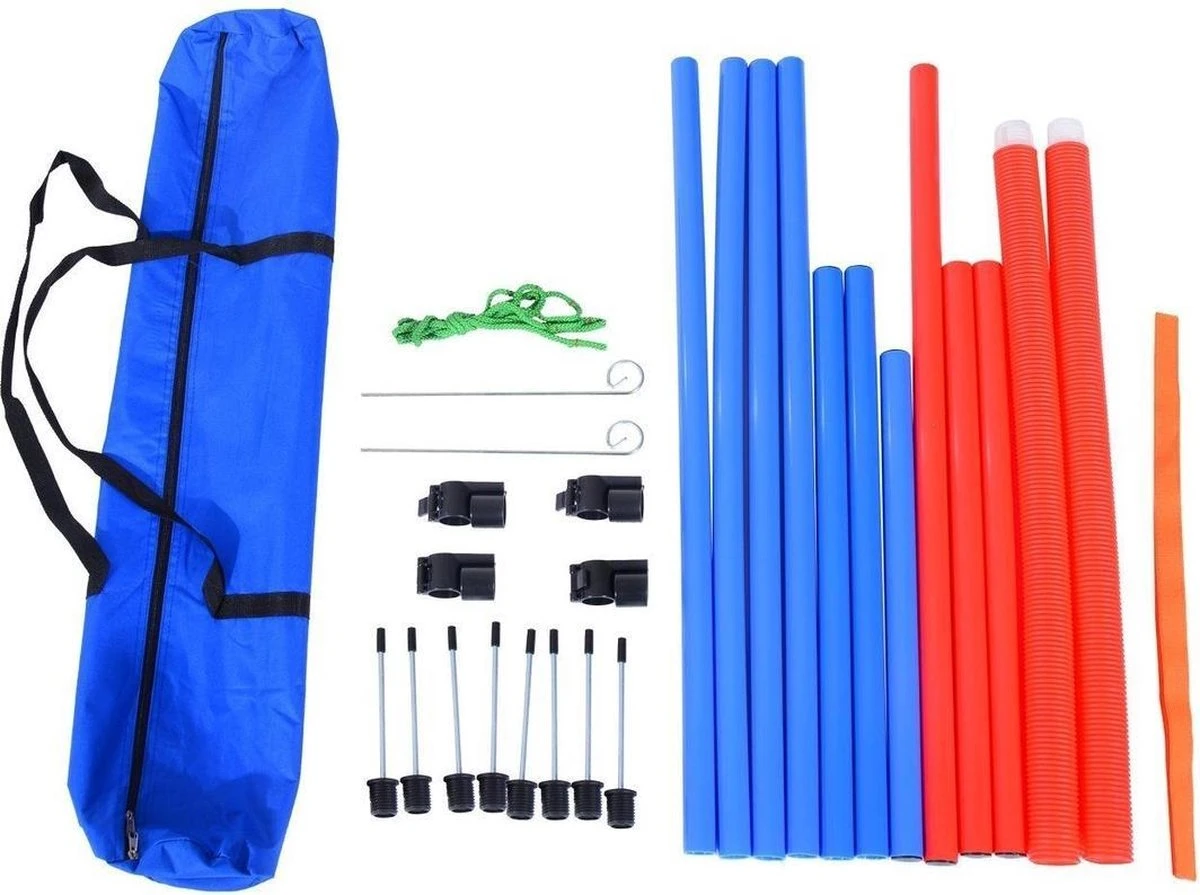 Merkloos Honden Agility Set - 23-delig - Agility Voor De Hond - Agility - Honden Parcours - Honden Training - Rood/Blauw 8 Merkloos Honden Agility Set - 23-delig - Agility Voor De Hond - Agility - Honden Parcours - Honden Training - Rood/Blauw - Afbeelding 6