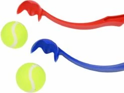 Benson Rode Honden Ballenwerper Met Ergonomische Handgreep – Inclusief Tennisbal – 38cm – Rood | Balwerper Voor Hond | Bal Werpen | Apporteer Speelgoed | Hondenspeelgoed -Hondenproducten 1200x901 4