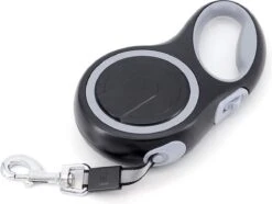 IGOODS - Uitlaatriem - Honden Riem - Katten Riem - Uitlaatriem Voor Dieren Rollijn - Hondenriem - 5 Meter Lang - Grijs -Hondenproducten 1200x902