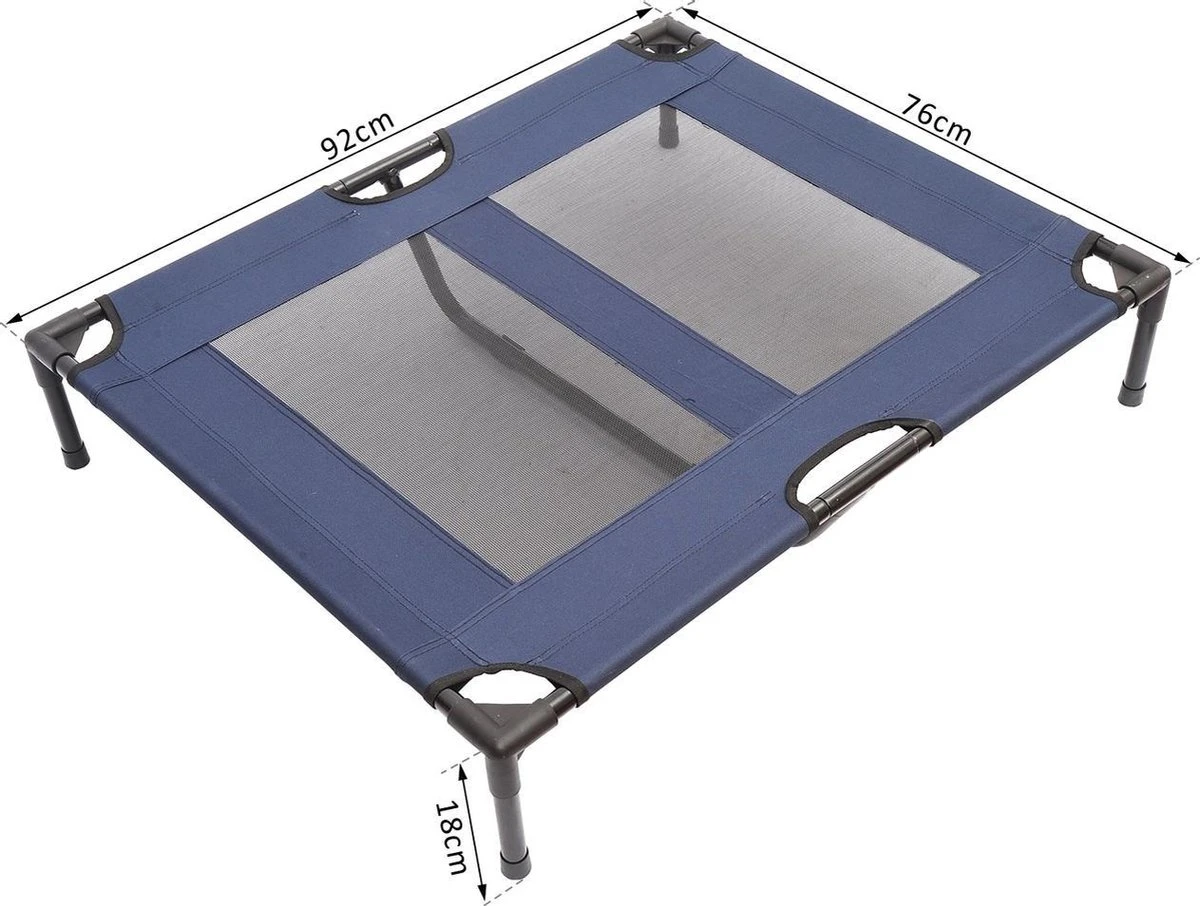 Paws & Claws - Hondenbed - Hondenstretcher - Honden Ligbed - Portable Draagbaar - 92 X 76 X 18 Cm - Blauw 8 Paws & Claws - Hondenbed - Hondenstretcher - Honden Ligbed - Portable Draagbaar - 92 X 76 X 18 Cm - Blauw - Afbeelding 6