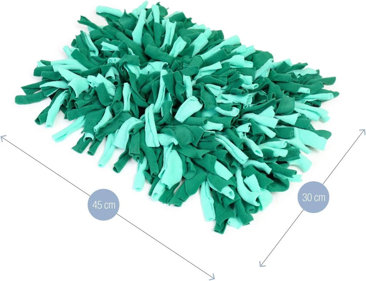 Bella & Balu Snuffelmat Voor Honden (45 X 30 Cm) - Het Snuffelmatten Dient Als Interactief Zoekspel, Bevordert Het Natuurlijk Zoeken Naar Voedsel En Traint De Reukzin Van Uw Hond (Groen) 4 Bella & Balu Snuffelmat Voor Honden (45 X 30 Cm) - Het Snuffelmatten Dient Als Interactief Zoekspel, Bevordert Het Natuurlijk Zoeken Naar Voedsel En Traint De Reukzin Van Uw Hond (Groen) - Afbeelding 2