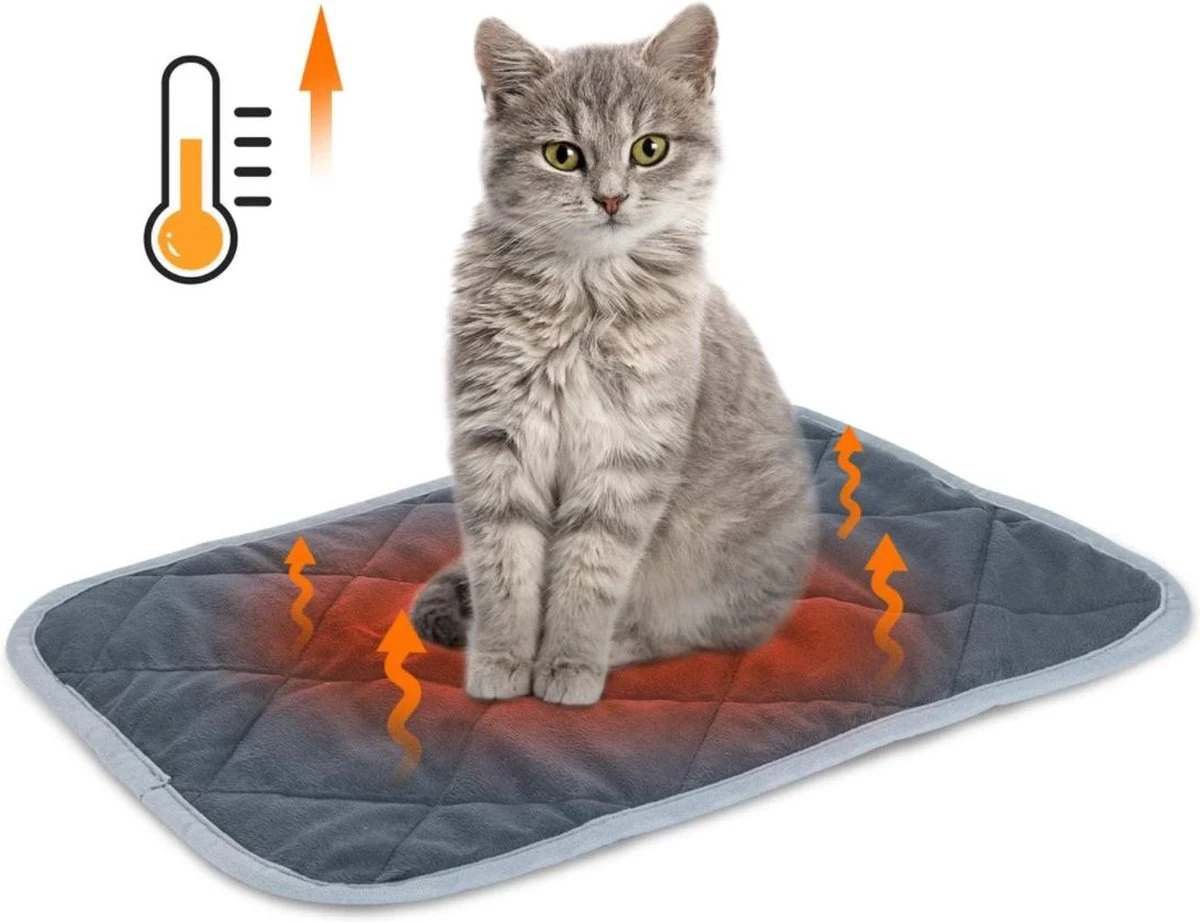 Nobleza Vetbed - Warmtemat - M - Voor Honden En Katten - 60x45cm 3 Nobleza Vetbed - Warmtemat - M - Voor Honden En Katten - 60x45cm