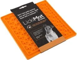 Lickimat Buddy - Voermat - Slow Feeder - 20 Cm - Oranje -Hondenproducten 1200x944 1