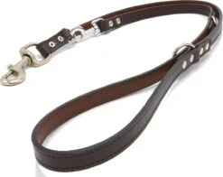 Verstelbare Trainingslijn Leer - 2 Meter - Bruin - Politielijn - Hondenriem - Hoge Kwaliteit Leer - Trainingslijn - Ambachtelijk Gemaakt In Portugal -Hondenproducten 1200x950