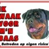Rottweiler Waakbord - Ik Waak Voor Mijn Baas -Hondenproducten 1200x964 1