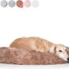 Snoozle Donut Hondenmand - Zacht En Luxe Hondenkussen - Wasbaar - Fluffy - Hondenmanden - 100cm - XXL - Dark Coffee