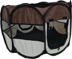 Dailyibed Opvouwbare Puppyren - Bruin - 115x115x58 Cm - Incl. Draagtas - Incl. Voederbak 20 Dailyibed Opvouwbare Puppyren - Bruin - 115x115x58 Cm - Incl. Draagtas - Incl. Voederbak -Hondenproducten 1200x983