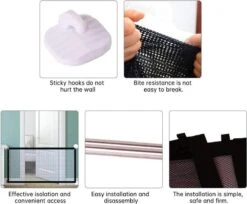 Merkloos ACE Pets – Oprolbaar Hondenrek Voor Binnen - Traphekje Hond Zonder Boren - Veiligheidshek Deurhekje - 180 X 72 Cm - Zwart 16 Merkloos ACE Pets – Oprolbaar Hondenrek Voor Binnen - Traphekje Hond Zonder Boren - Veiligheidshek Deurhekje - 180 X 72 Cm - Zwart -Hondenproducten 1200x992 2