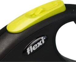Flexi New Classic - Hondenriem Incl. Neon Band - Geel - S - 5 M - (<12 Kg) -Hondenproducten 1200x993
