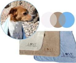 Pepets© – Hondenhanddoek – Honden Handdoek – Microvezel Handdoek – Handdoek Hond – Hondendeken – Droogdoek Hond – Dierendeken – Absorberend – 100*50CM - Beige - GRATIS Zonnebril -Hondenproducten 1200x995 2